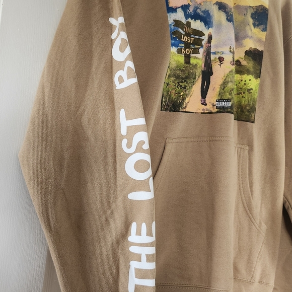 Cordae Lost Boy Hoodie S Tan Rap Hip Hop Album Art Sweatshirt 2019 Music Merch - Picture 4 of 13